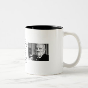 De-mythologicalize Rudolf Karl Bultmann Two-Tone Coffee Mug