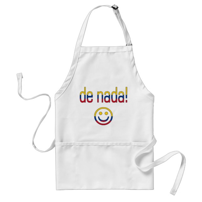 De Nada! Colombia Flag Colours Standard Apron (Front)