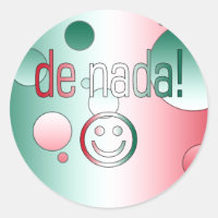 De Nada! Mexico Flag Colours Pop Art