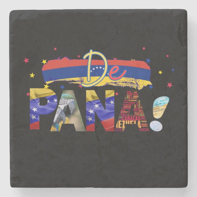 De Pana Venezuela Slang Venezuelan Culture Lovers Stone Coaster (Front)