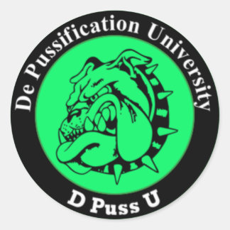 De Pussification University Official Sticker