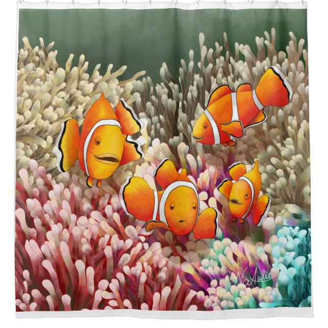 DE shower curtain Clownfish (Front)