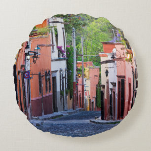 De Sollano Street, San Miguel De Allende Round Cushion
