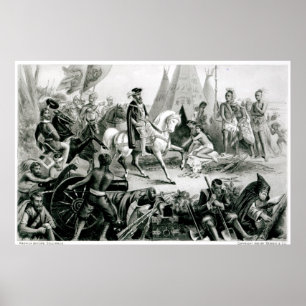 De Soto Discovering the Mississippi Poster