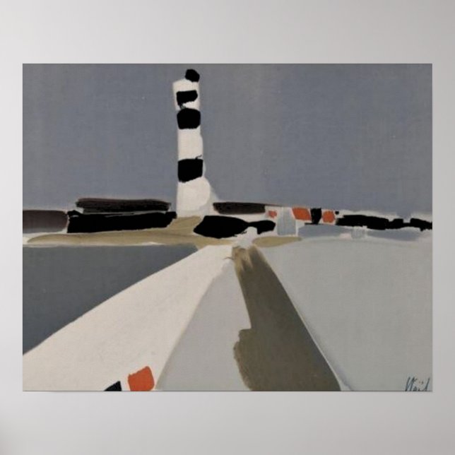 de stael le phare, 1953, Nicolas de Staël Poster (Front)