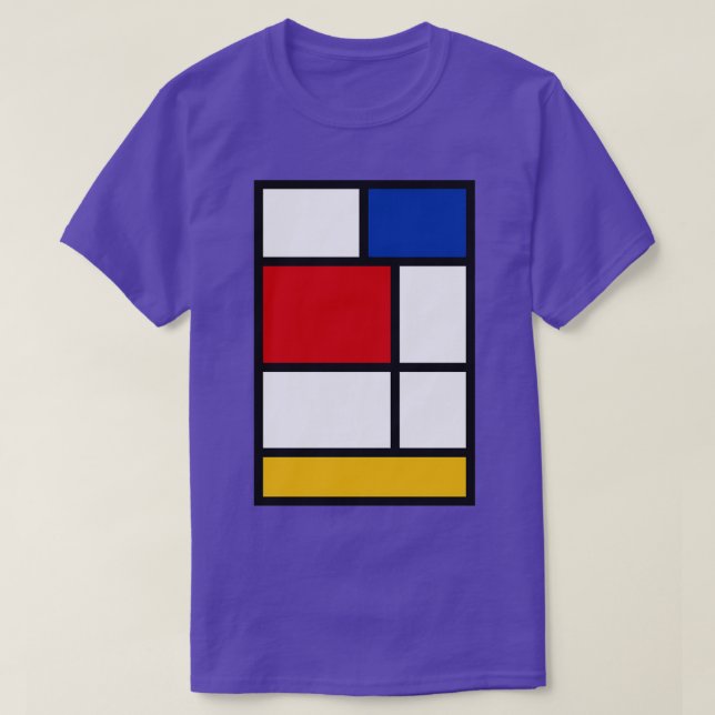 De Stijl 1 Mondrian Inspired T-Shirt (Design Front)