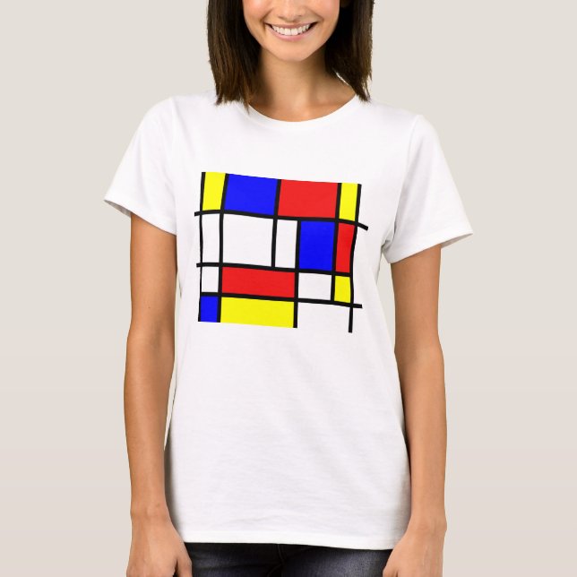 De Stijl - Colorful and geometric Mondrian style T-Shirt (Front)