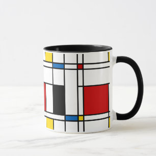 De Stijl Pattern Mug