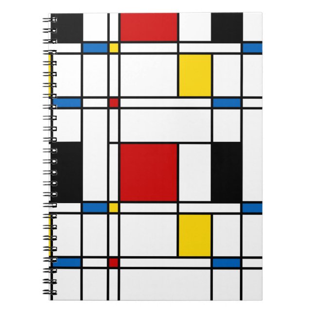 De Stijl Pattern Notebook (Front)