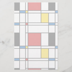 De Stijl Pattern Stationery