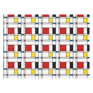 De Stijl Pattern Tablecloth