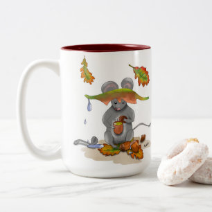 DE Tasse/Mug Herbst/Autumn Maus/Mouse Two-Tone Coffee Mug