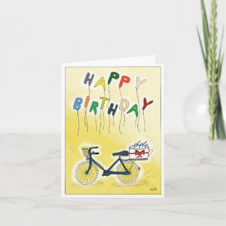 DE wish card bike with balloons