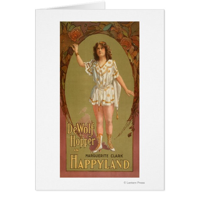 De Wolf Hopper in Happyland Theatre Poster (Front)