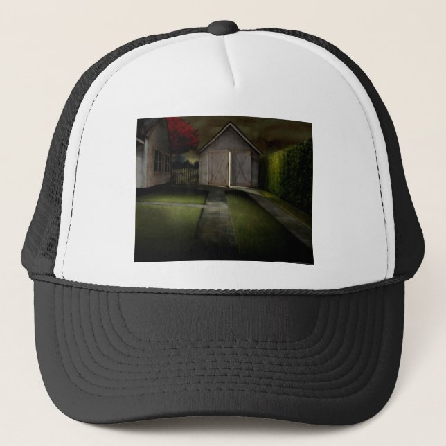 DEA03 Garage.tif Trucker Hat (Front)