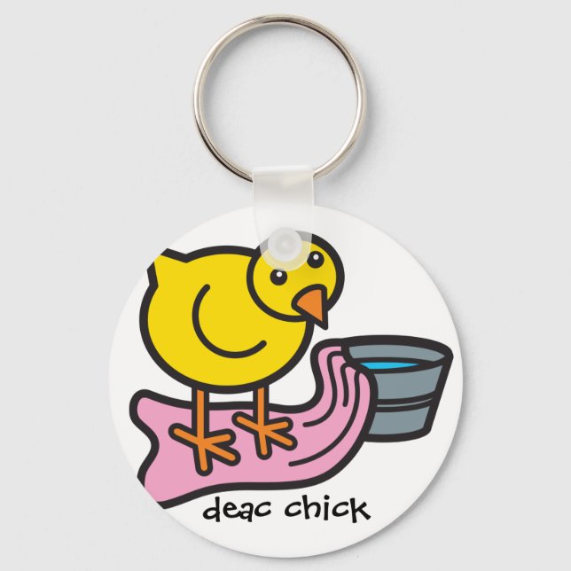 Deac chick keychain (Front)