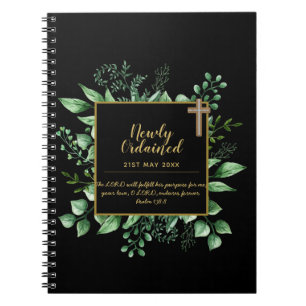 DEACON Newly Ordained Verse Gift Commemorative Notebook
