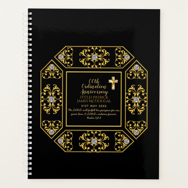 DEACON Ordination Anniversary ANY yrs - Custom Planner (Front)