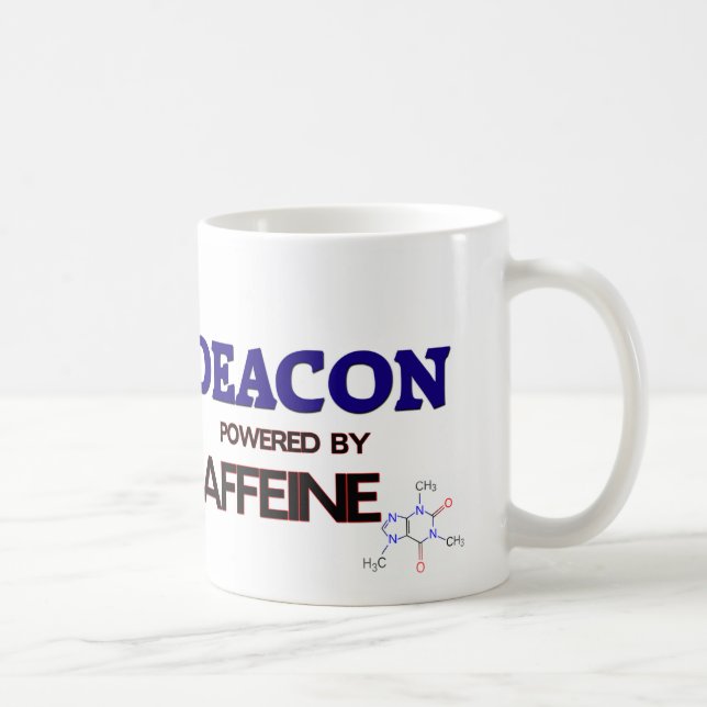 Deacon Powered by caffeine Coffee Mug (Right)