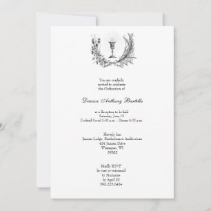 Deacon Priest Ordination Reception Invitation
