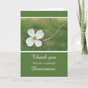 Deaconess Thank You Dogwood Blossom Card