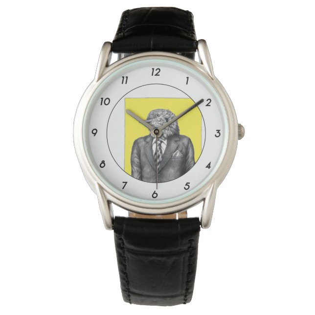 Dead Bird in Black Suits (Retro Yellow) M2 Watch (Front)