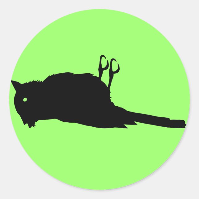 Dead Bird Roadkill Graphic Classic Round Sticker (Front)