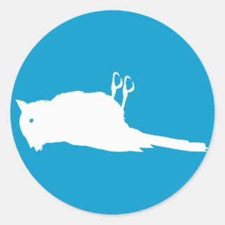 Dead Bird Roadkill Graphic Classic Round Sticker