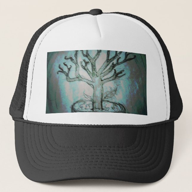 dead bonsai tree trucker hat (Front)