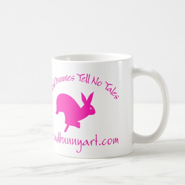 dead bunnies2_pink coffee mug (Right)