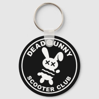 Dead Bunny Scooter Club Keychain
