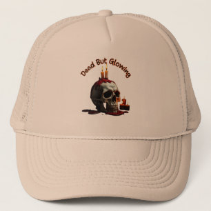 Dead But Glowing truckers Hat–Día de los Muertos Trucker Hat