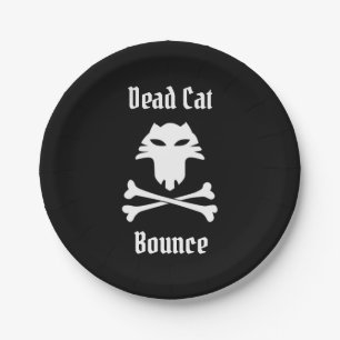 Dead Cat Bounce Paper Plate