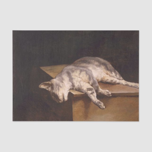 Dead Cat (Théodore Géricault) Tissue Paper (Front)