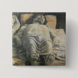 Dead Christ 15 Cm Square Badge