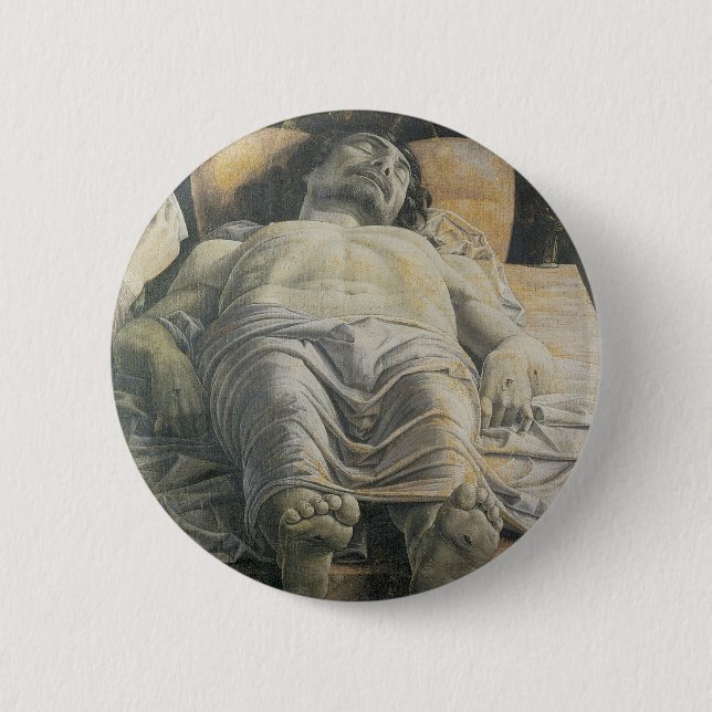 Dead Christ 6 Cm Round Badge (Front)