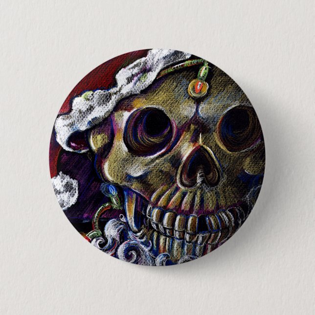 Dead Christmas 6 Cm Round Badge (Front)