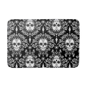 Dead Damask - Chic Sugar Skull Pattern Bath Mat
