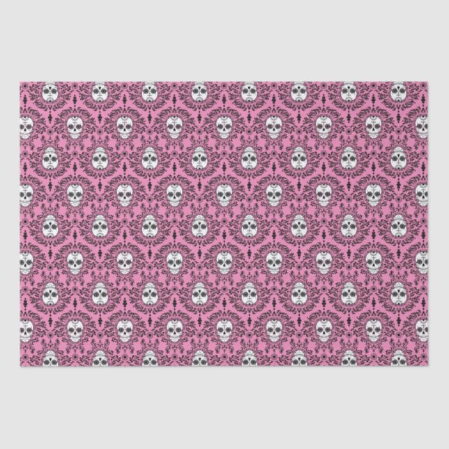 Dead Damask - Chic Sugar Skull Tissue Paper (Front)