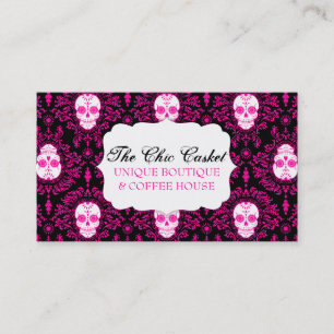 Dead Damask - Chic Sugar Skulls Custom Bizcards Business Card