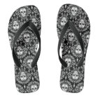 Dead Damask - Chic Sugar Skulls Pattern Flip Flops