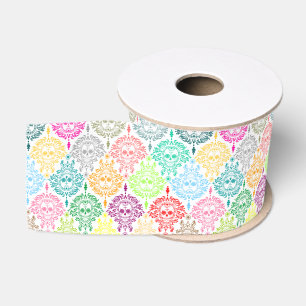 Dead Damask - Chic Sugar Skulls Ribbon Grosgrain Ribbon