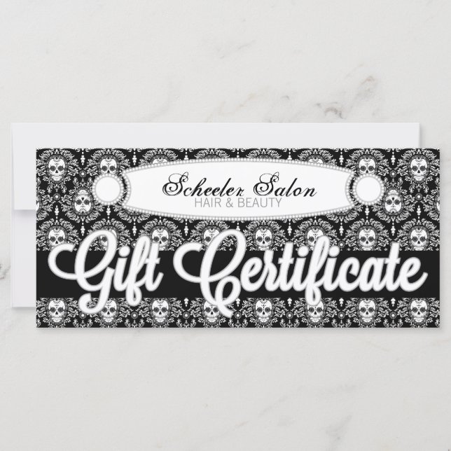 Dead Damask - Custom Gift Certificate (Front)