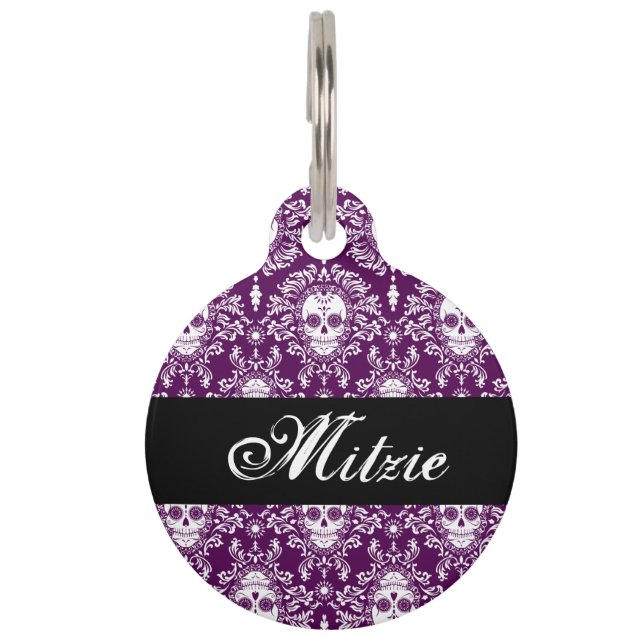 Dead Damask - Custom Pet Tag (Front)