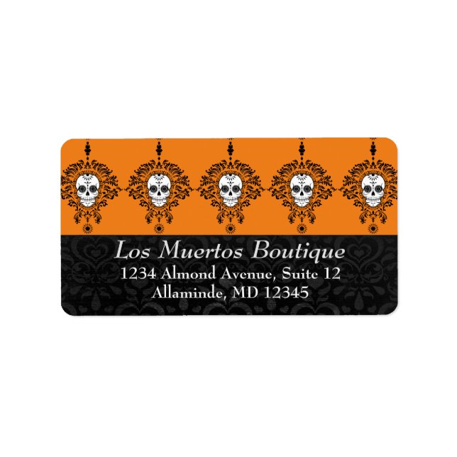 Dead Damask - Custom Sugar Skull Address Labels (Front)