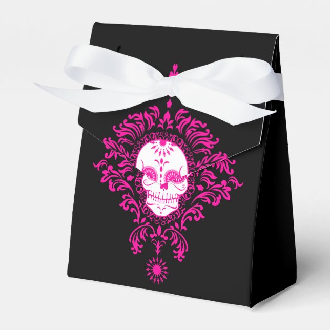 Dead Damask - Custom Sugar Skull Favour Boxes (Front Side)