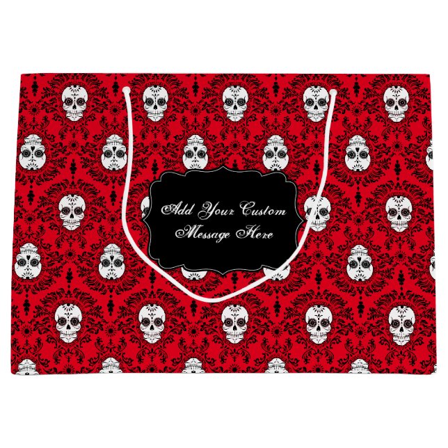 Dead Damask - Custom Sugar Skull Gift Bag (Front)