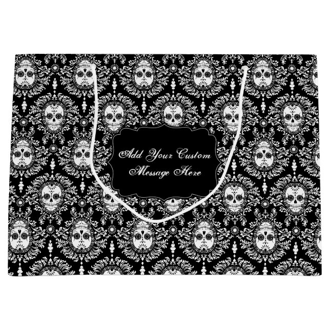 Dead Damask - Custom Sugar Skull Gift Bag (Front)