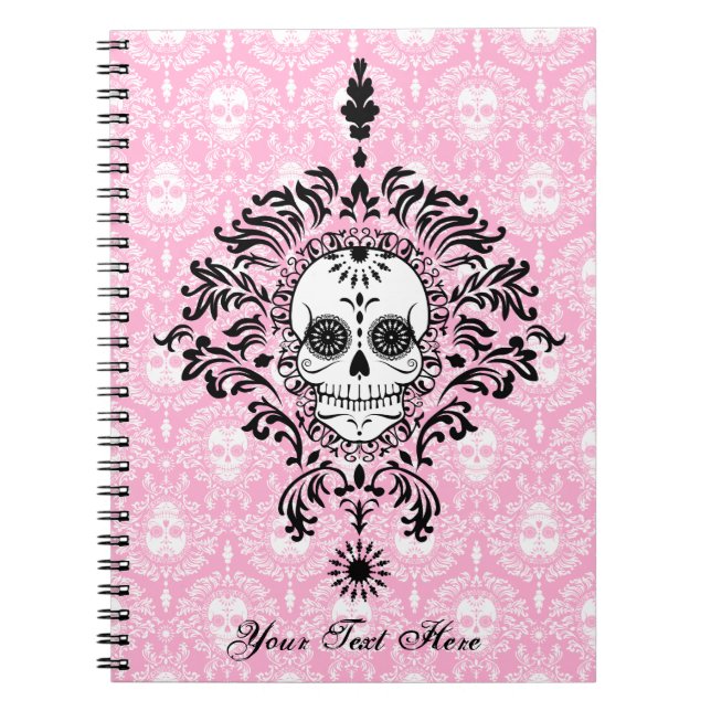 Dead Damask - Custom Sugar Skull Notebook (Front)
