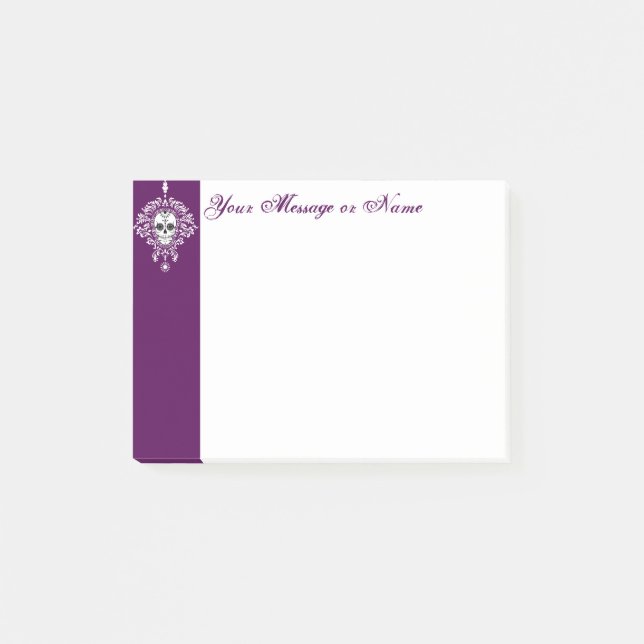 Dead Damask - Custom Sugar Skull Post-it® Notes (Front)